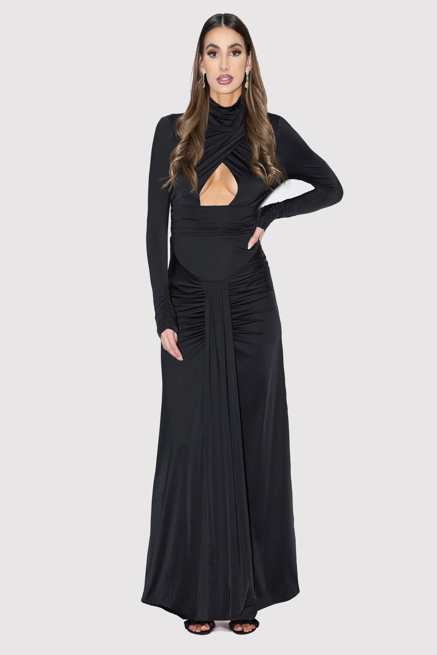 DRESS -AUDREY BLACK MAXI